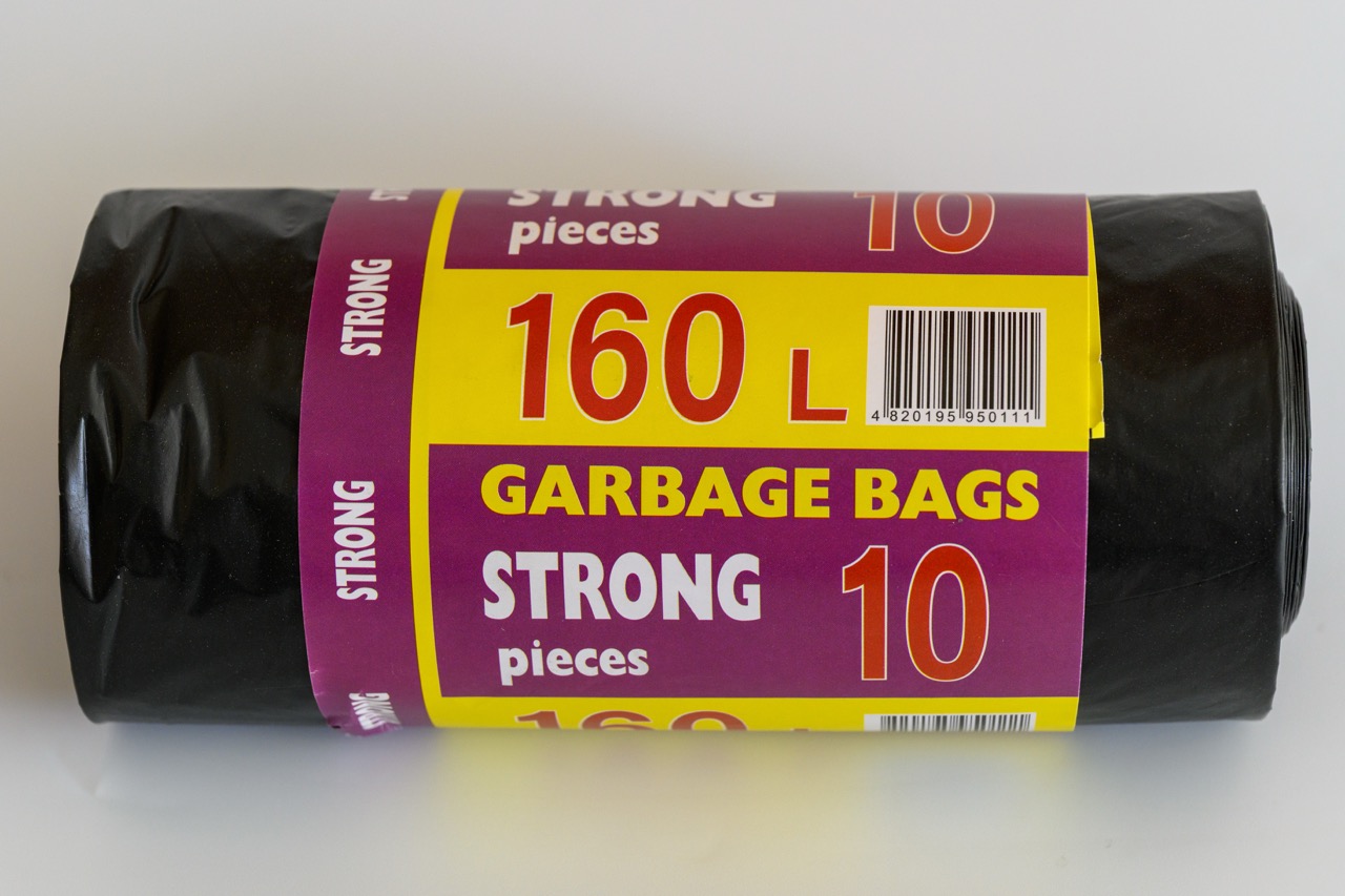 Пакети для сміття POLYBAG 160 л, надміцні, 10 шт.